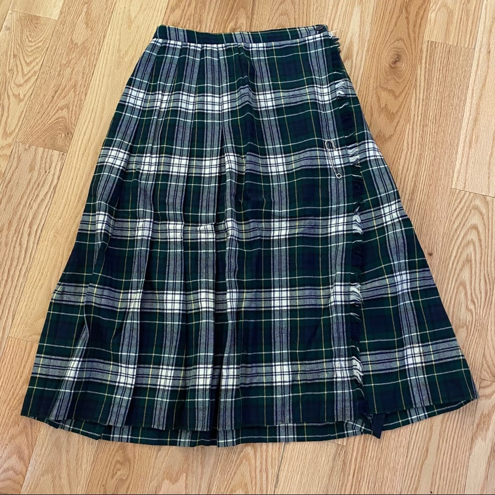 Long plaid skirt